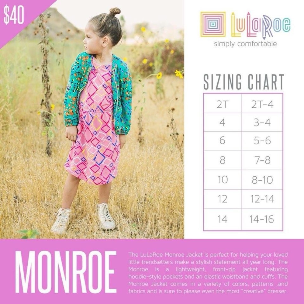 🌟 LuLaRoe Monroe Kids Jacket 🌟